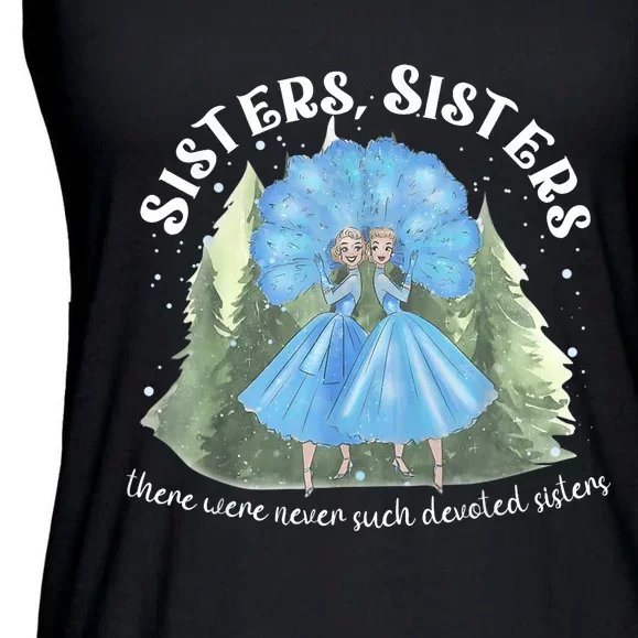 Sisters White Christmas Movie 1954 Xmas Snow Holiday Pajamas Ladies Essential Flowy Tank