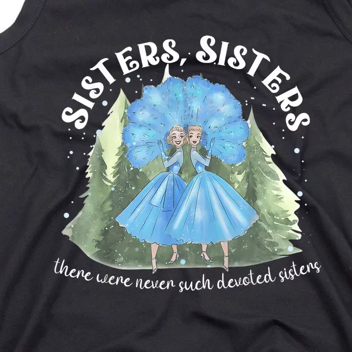 Sisters White Christmas Movie 1954 Xmas Snow Holiday Pajamas Tank Top