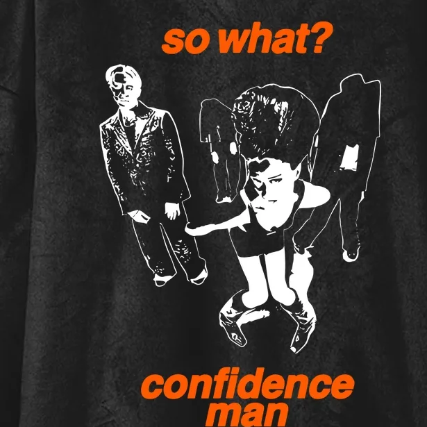 So What Confidence Man Hooded Wearable Blanket