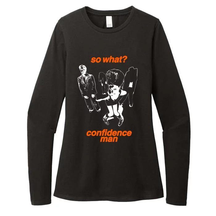 So What Confidence Man Womens CVC Long Sleeve Shirt