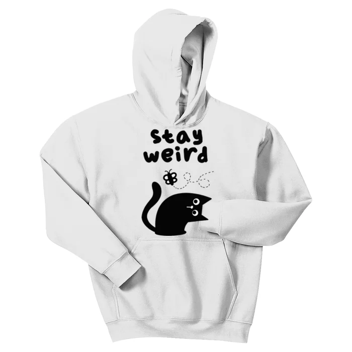 Stay Weird Cat Kids Hoodie