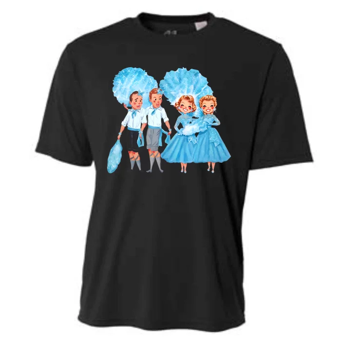 Sisters White Christmas Movie 1954 Xmas Snow Holiday Pajamas Cooling Performance Crew T-Shirt