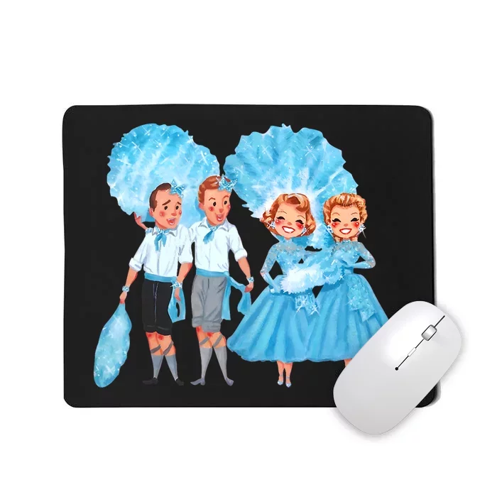 Sisters White Christmas Movie 1954 Xmas Snow Holiday Pajamas Mousepad