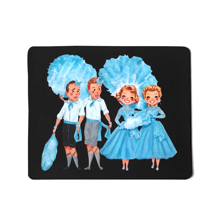 Sisters White Christmas Movie 1954 Xmas Snow Holiday Pajamas Mousepad