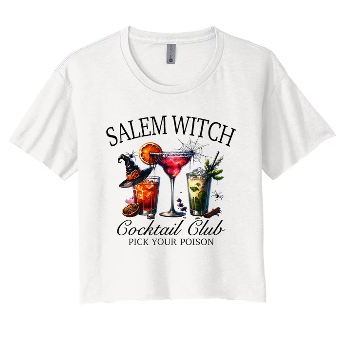 Salem Witch Cocktail Club Pick Women's Crop Top Tee