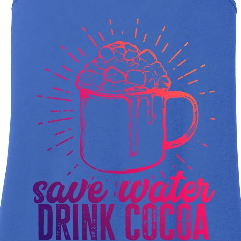 Save Water Cocoa Gift Ladies Essential Tank