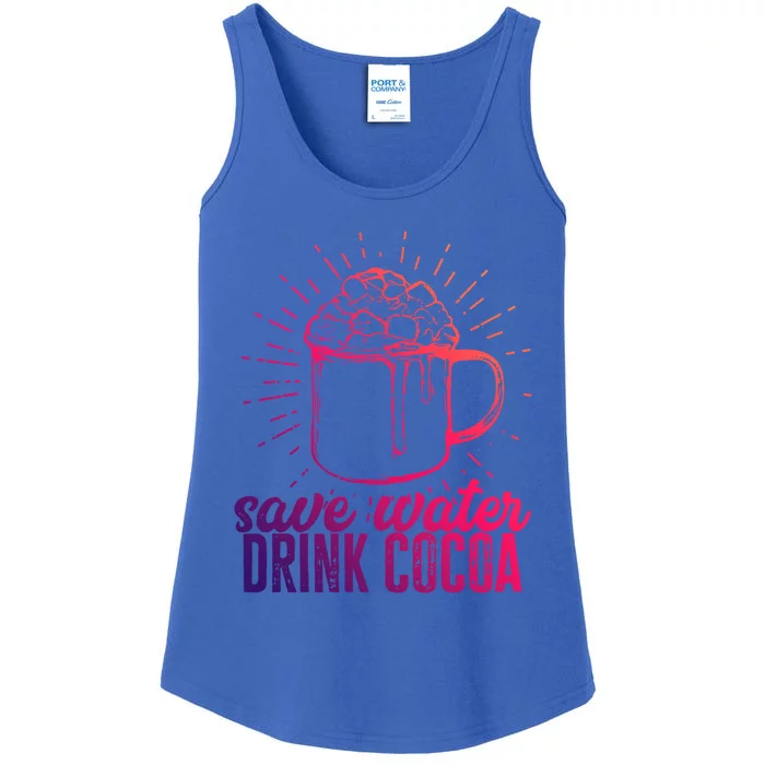 Save Water Cocoa Gift Ladies Essential Tank