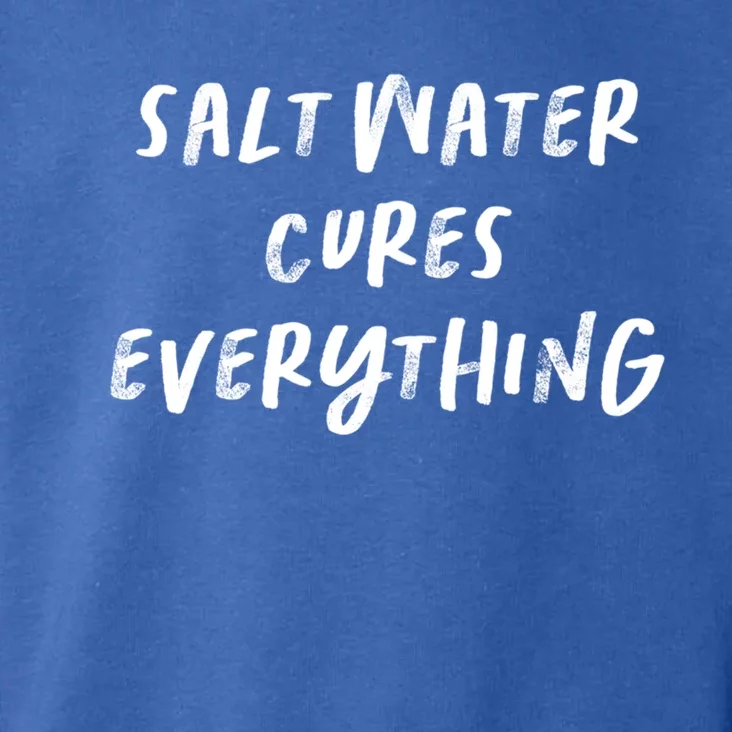 Salt Water Cures Everything Gift Toddler Hoodie