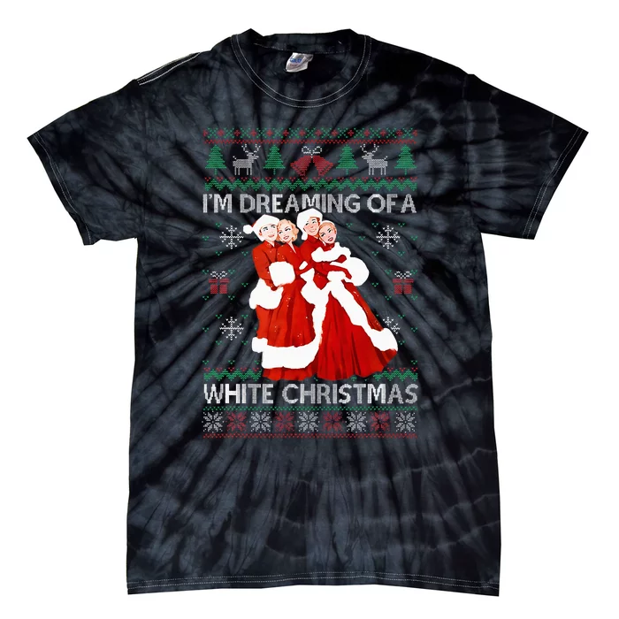 Sisters White Christmas Movie 1954 Xmas Pajamas Holiday Ugly Tie-Dye T-Shirt