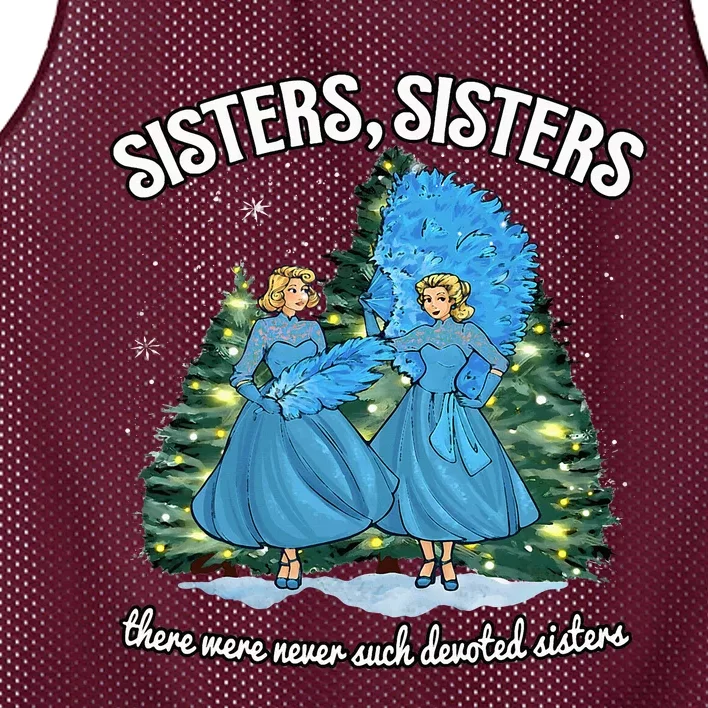 Sisters White Christmas Movie 1954 Xmas Snow Holiday Pajamas Mesh Reversible Basketball Jersey Tank