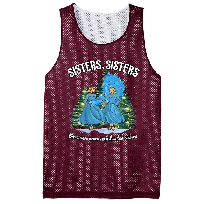 Sisters White Christmas Movie 1954 Xmas Snow Holiday Pajamas Mesh Reversible Basketball Jersey Tank