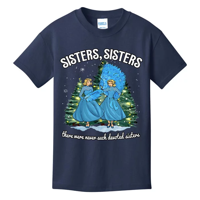 Sisters White Christmas Movie 1954 Xmas Snow Holiday Pajamas Kids T-Shirt