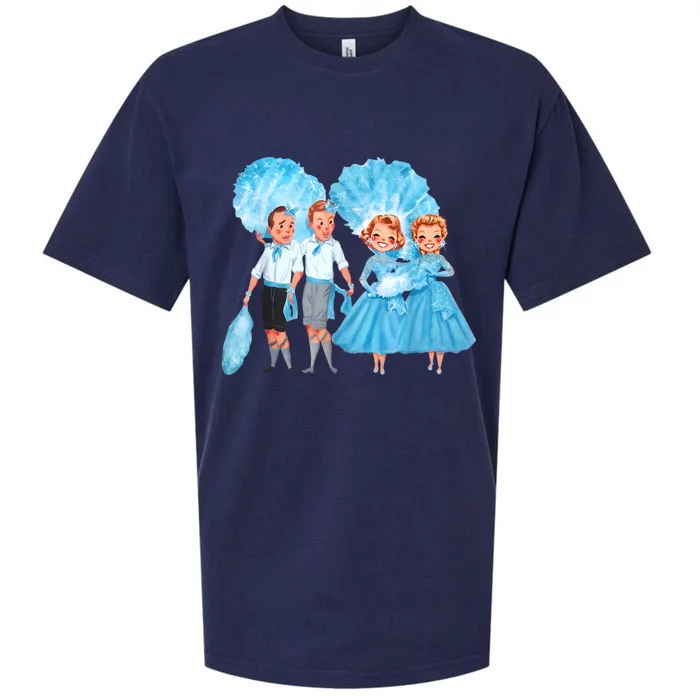 Sisters White Christmas Movie 1954 Xmas Snow Holiday Pajamas Sueded Cloud Jersey T-Shirt