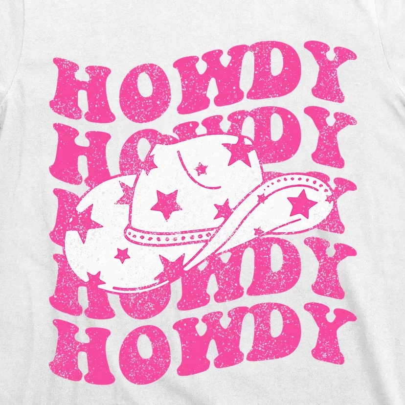 Southern Western Cowgirl Rodeo Pink Hat T-Shirt