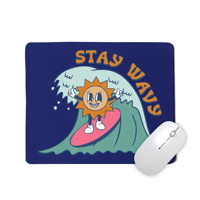 Stay Wavy Cool Summer Waves Mousepad