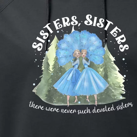 Sisters White Christmas Movie 1954 Xmas Snow Holiday Pajamas Performance Fleece Hoodie