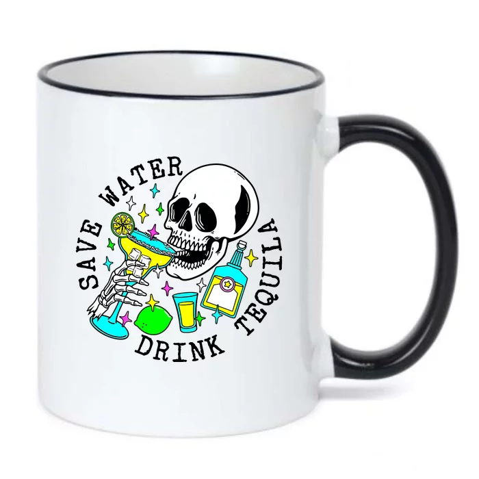 Save Water Drink Tequila Black Color Changing Mug