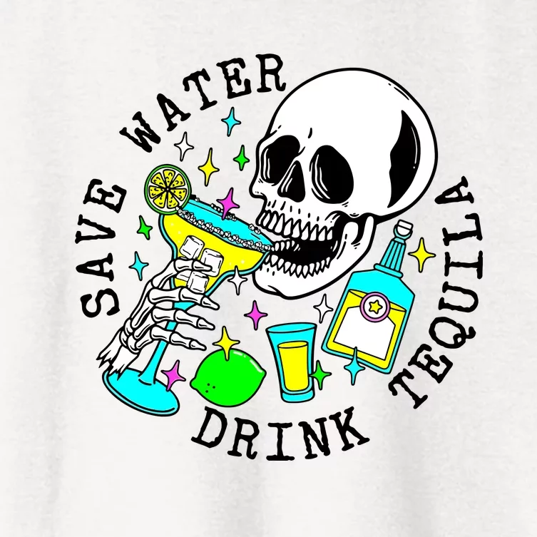 Save Water Drink Tequila Women's Crop Top Tee