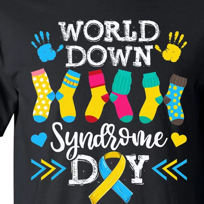 Socks World Down Syndrome Awareness Day Tall T-Shirt