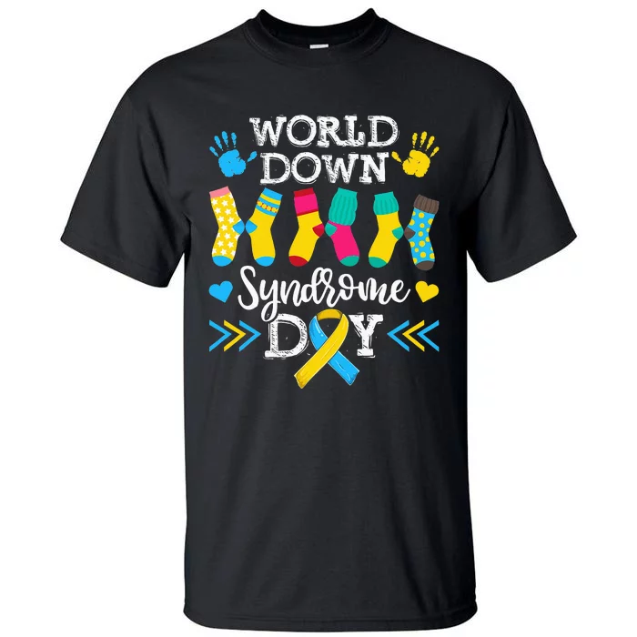 Socks World Down Syndrome Awareness Day Tall T-Shirt