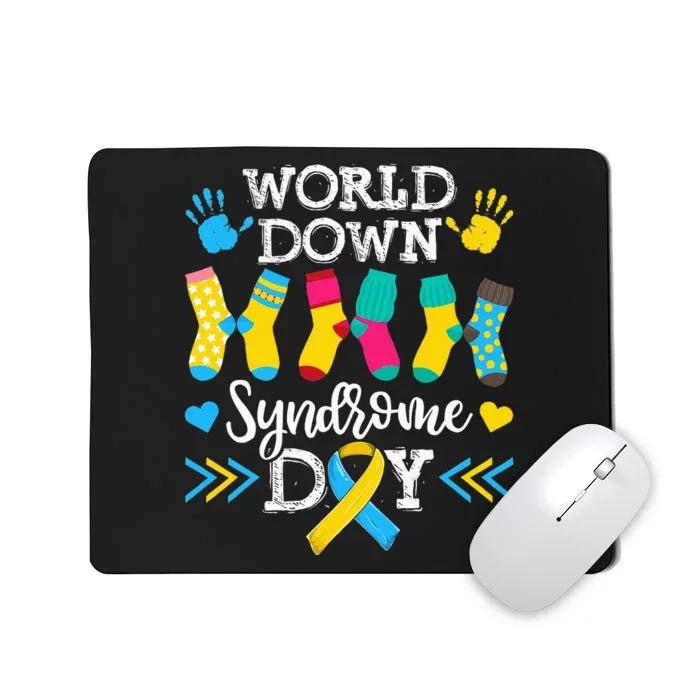 Socks World Down Syndrome Awareness Day Mousepad