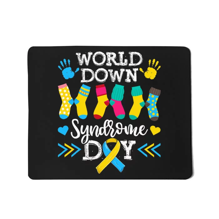 Socks World Down Syndrome Awareness Day Mousepad