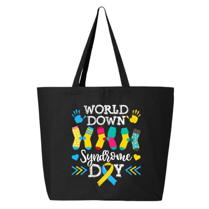 Socks World Down Syndrome Awareness Day 25L Jumbo Tote