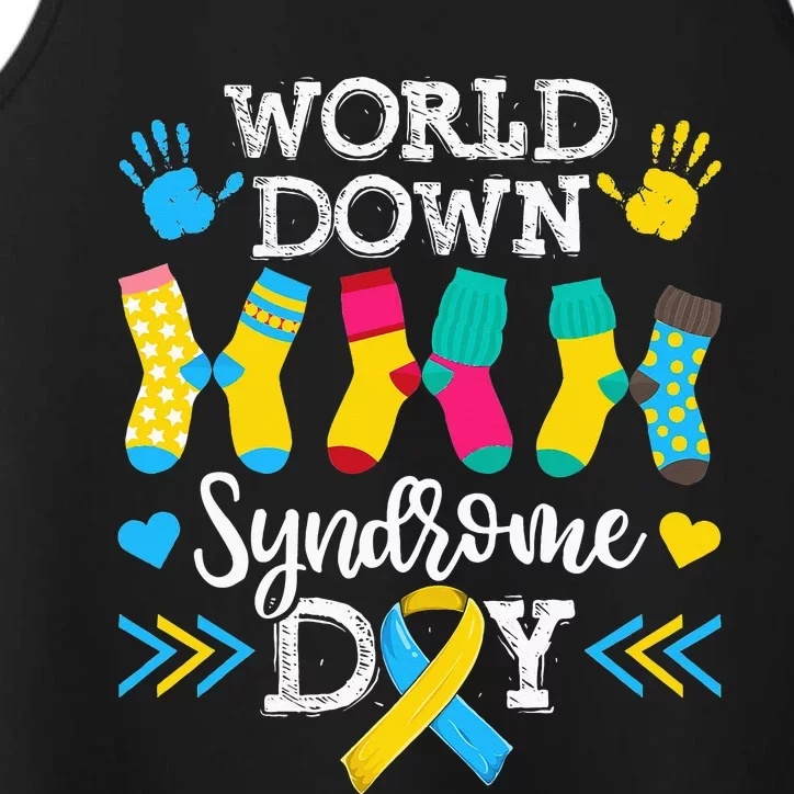 Socks World Down Syndrome Awareness Day Performance Tank