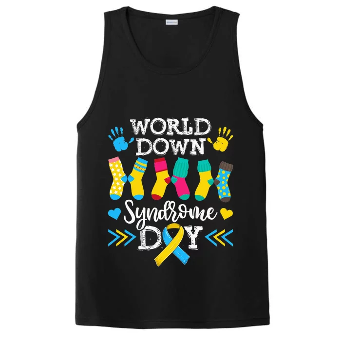 Socks World Down Syndrome Awareness Day Performance Tank