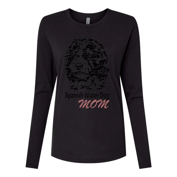 Spanish Water Dog Mom Loves Gift Womens Cotton Relaxed Long Sleeve T-Shirt