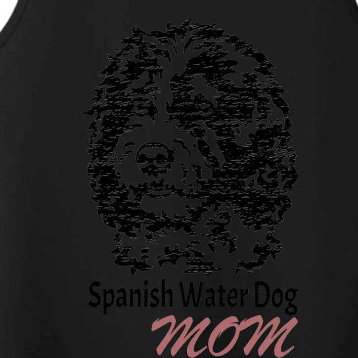 Spanish Water Dog Mom Loves Gift Performance Tank