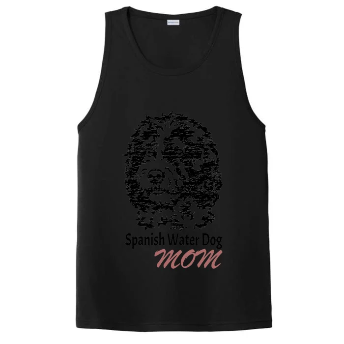 Spanish Water Dog Mom Loves Gift Performance Tank