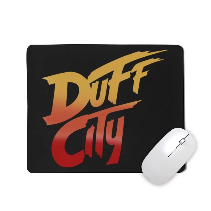 Smug Wearing Duff City Mousepad