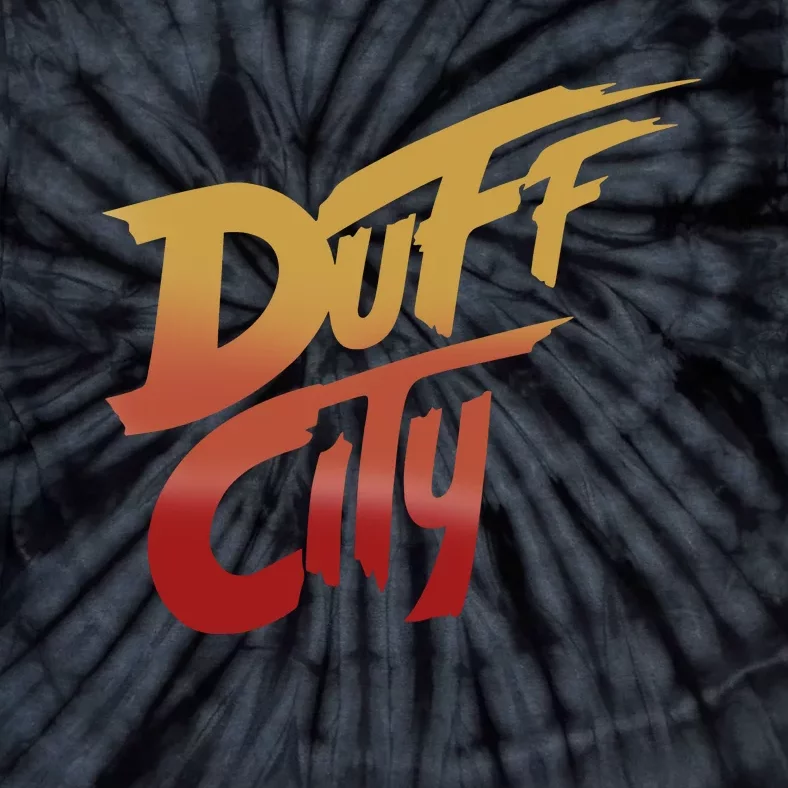 Smug Wearing Duff City Tie-Dye T-Shirt