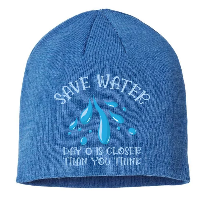 Save Water Day 0 Is Closer World Water Day Save Water Gift 8 1/2in Sustainable Knit Beanie