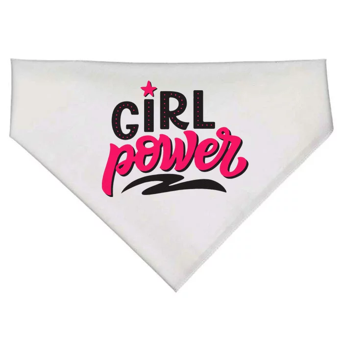 Strong Women's Day March, Women'ss Power USA-Made Doggie Bandana