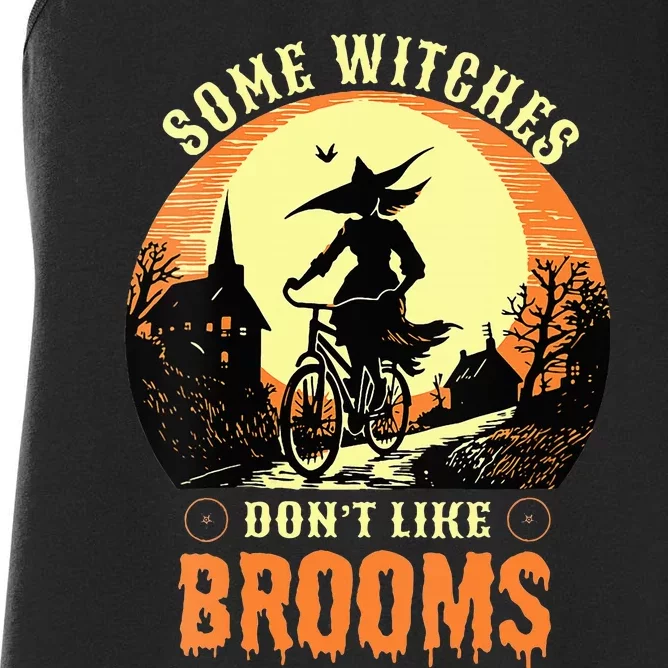 Some Witches Don't Like Brooms Witch Cycling Ride A Bicycle Women's Racerback Tank