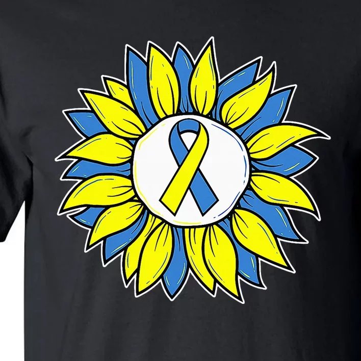 Sunflower World Down Syndrome Awareness Day T21 Tall T-Shirt