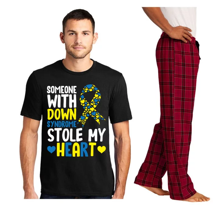 Someone With Down Syndrome Stole My Heart Mom Dad Gift Pajama Set