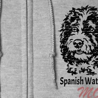 Spanish Water Dog Mom Loves Gift Funny Gift Full Zip Hoodie