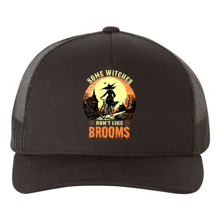 Some Witches Don't Like Brooms Witch Cycling Ride A Bicycle Yupoong Adult 5-Panel Trucker Hat