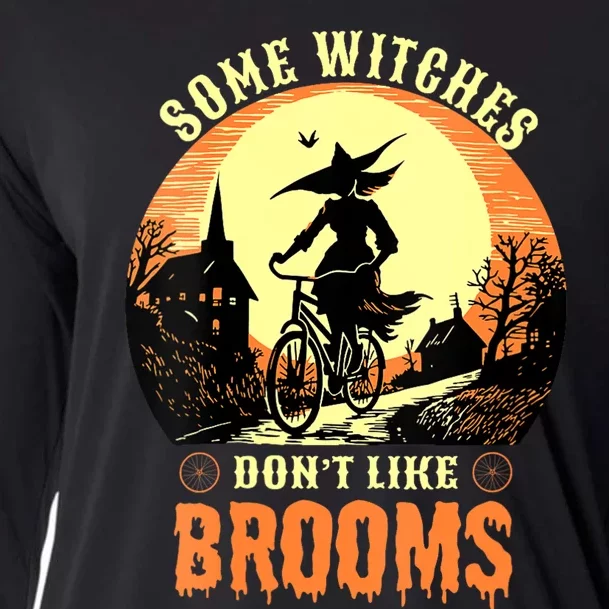 Some Witches Don't Like Brooms Witch Cycling Ride A Bicycle Cooling Performance Long Sleeve Crew