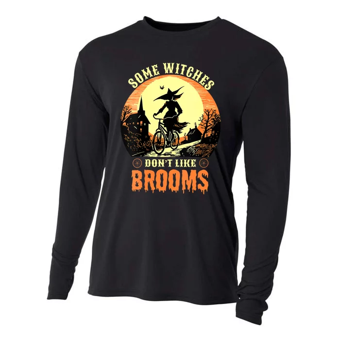 Some Witches Don't Like Brooms Witch Cycling Ride A Bicycle Cooling Performance Long Sleeve Crew