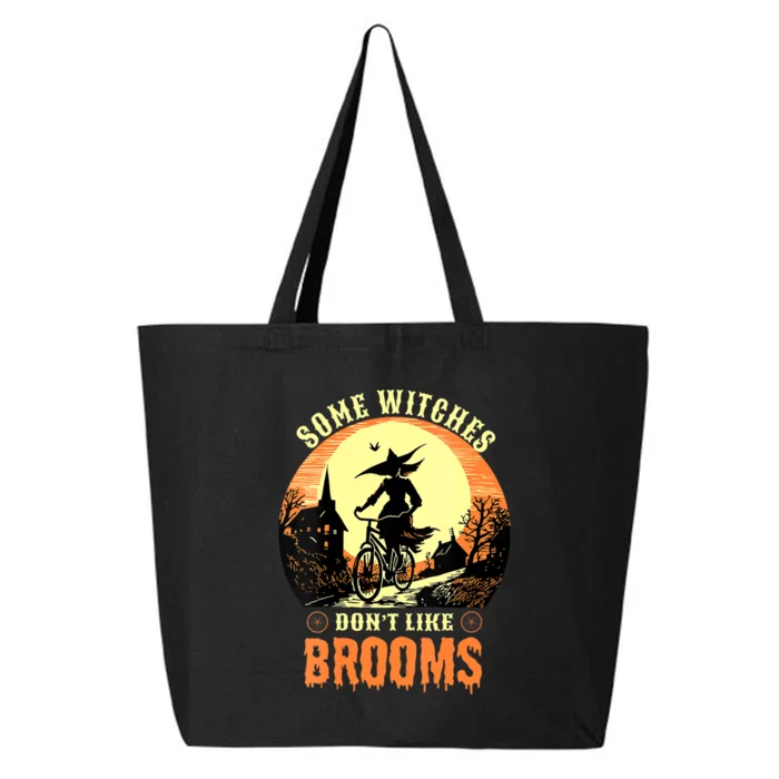 Some Witches Don't Like Brooms Witch Cycling Ride A Bicycle 25L Jumbo Tote