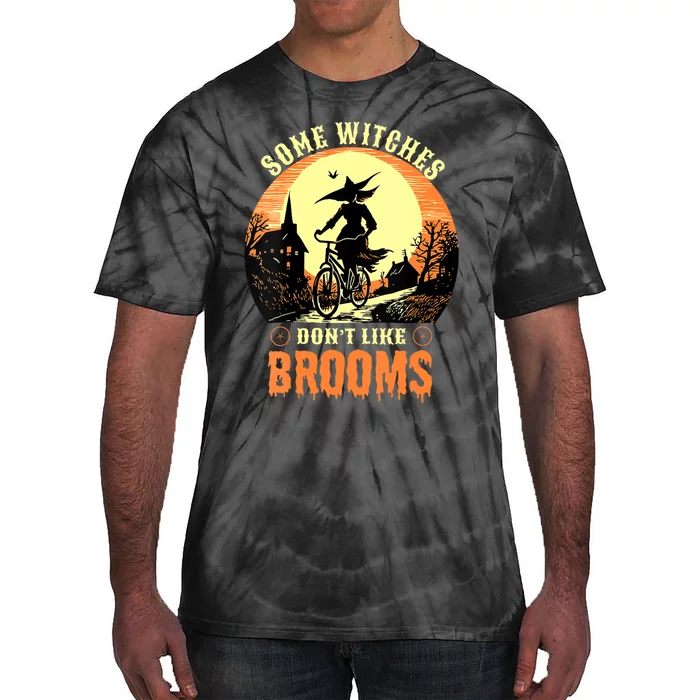 Some Witches Don't Like Brooms Witch Cycling Ride A Bicycle Tie-Dye T-Shirt