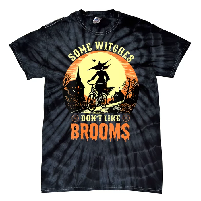 Some Witches Don't Like Brooms Witch Cycling Ride A Bicycle Tie-Dye T-Shirt