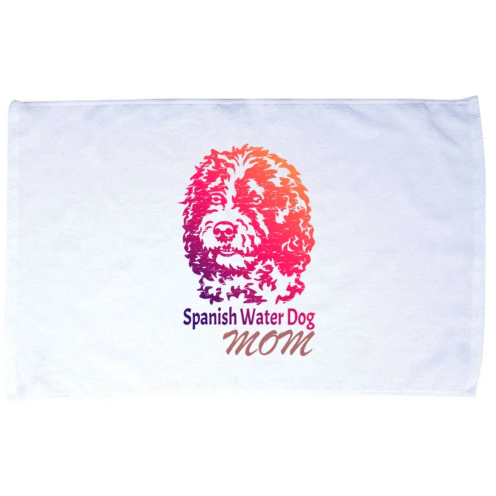 Spanish Water Dog Mom Loves Gift Microfiber Hand Towel