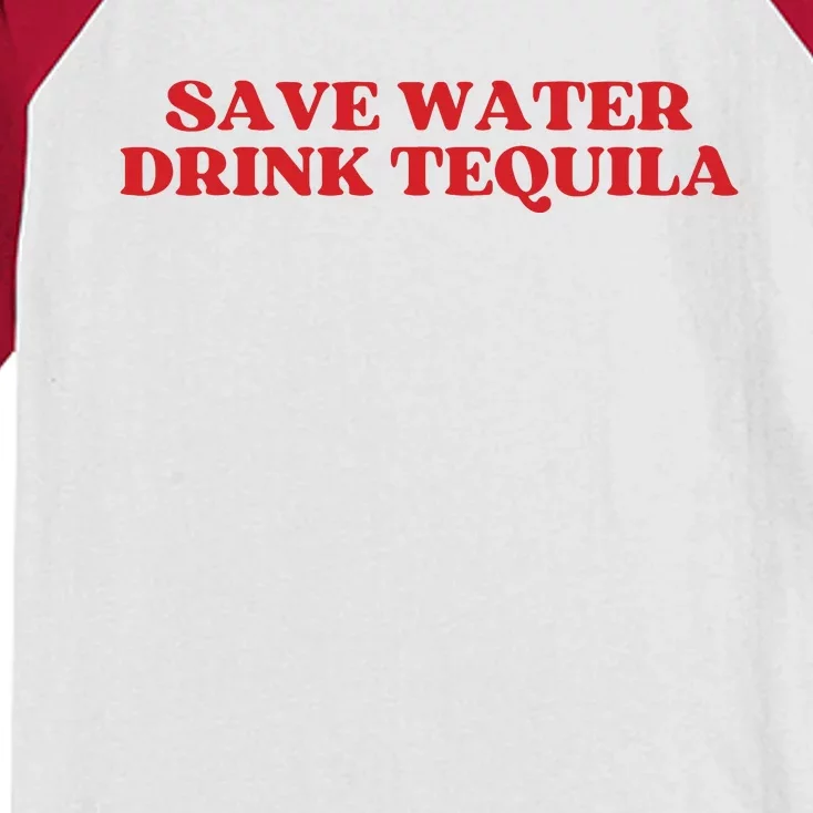 Save Water Drink Tequila Kids Colorblock Raglan Jersey