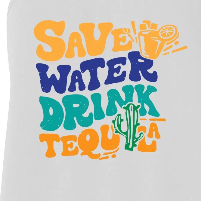 Save Water Drink Tequila Drinker Women's Racerback Tank