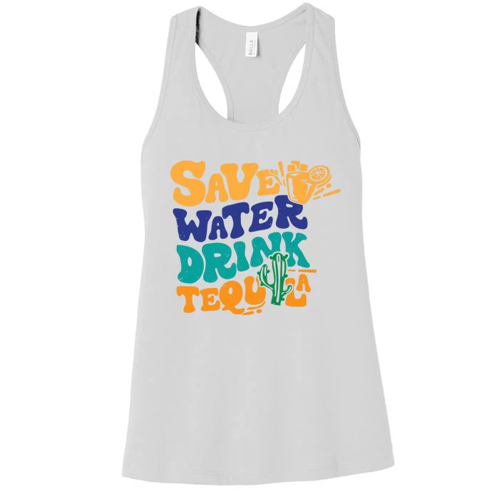 Save Water Drink Tequila Drinker Women's Racerback Tank